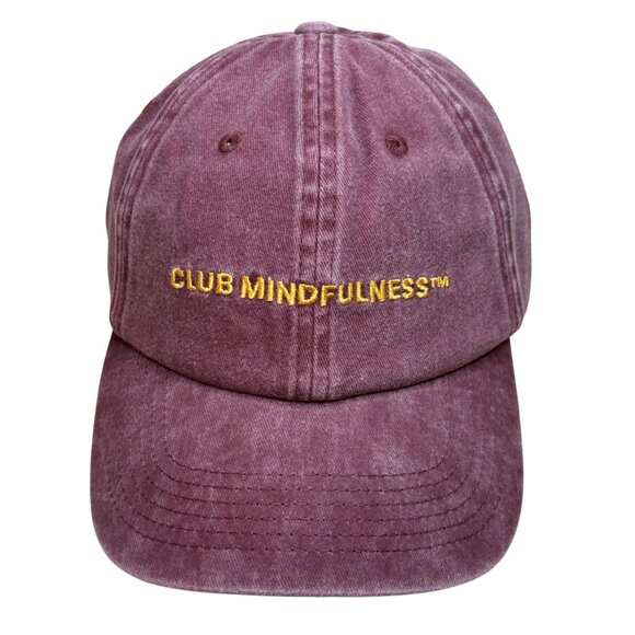 Active After Coffee "Club Mindfulness" Unisex Cap Washed burgundyOne Size - Picture 1 of 5